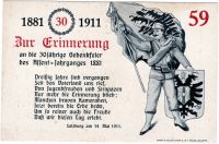 1911 zur Erinnerung Assent 1881